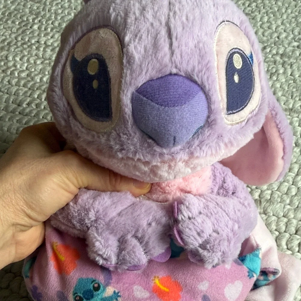 Angel Plush Disney Baby Snuggle in Lavender and Pink